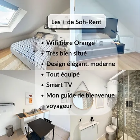 Soh Rent 1tv - Wifi Proche Gare Dom wakacyjny *